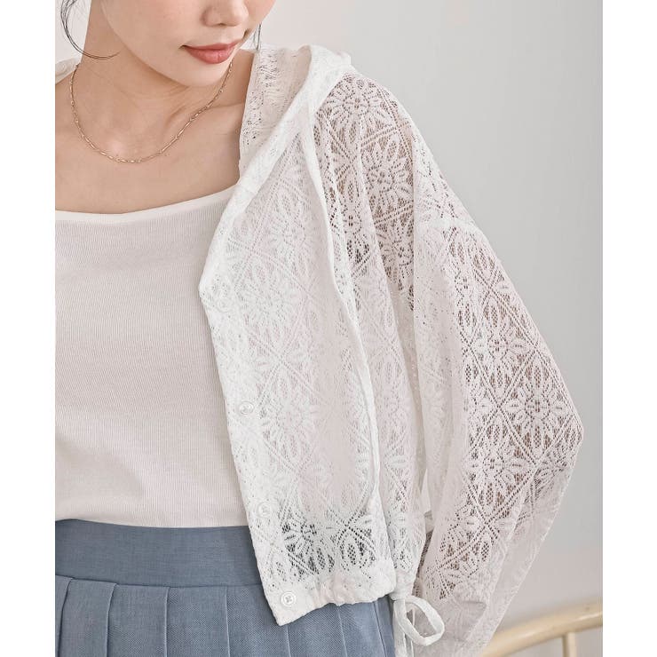 レース透かし編みパーカー | rps | 詳細画像30 