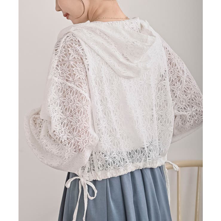 レース透かし編みパーカー | rps | 詳細画像32 