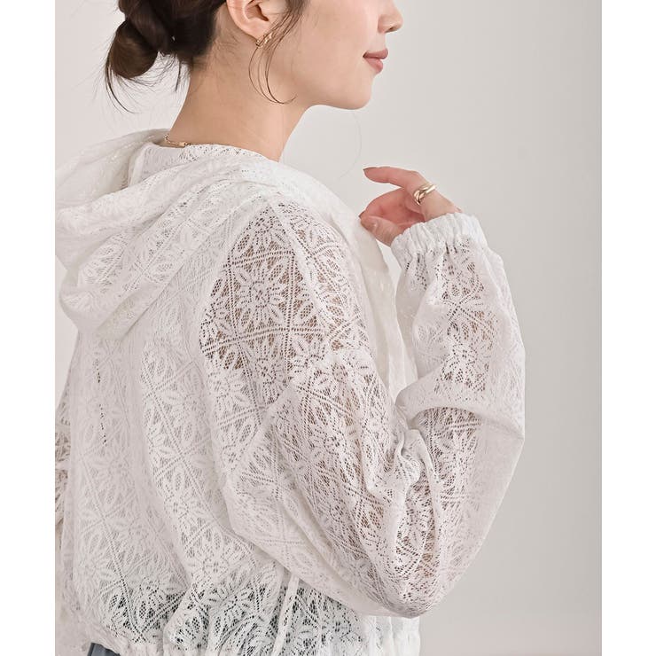 レース透かし編みパーカー | rps | 詳細画像33 