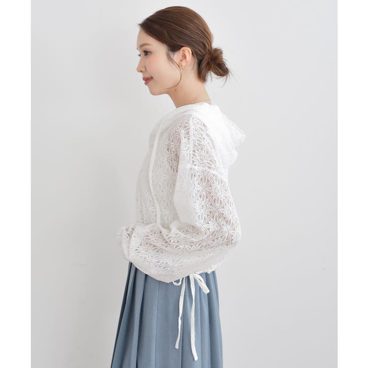 レース透かし編みパーカー | rps | 詳細画像34 