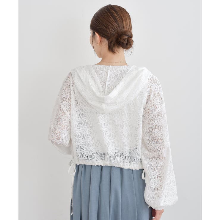 レース透かし編みパーカー | rps | 詳細画像35 