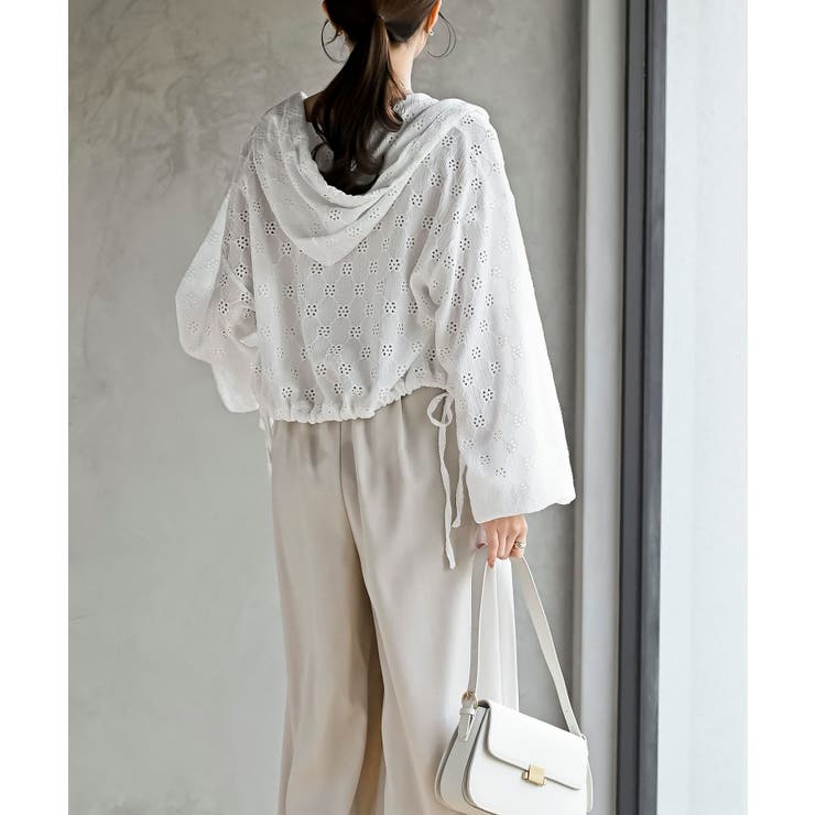 レース透かし編みパーカー | rps | 詳細画像4 