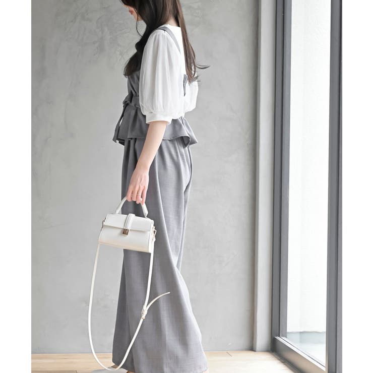 多釦ビスチェ×ワイドパンツセットアップ | rps | 詳細画像15 