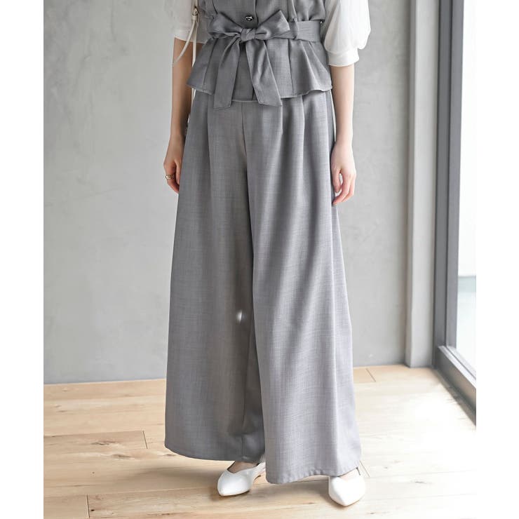 多釦ビスチェ×ワイドパンツセットアップ | rps | 詳細画像21 