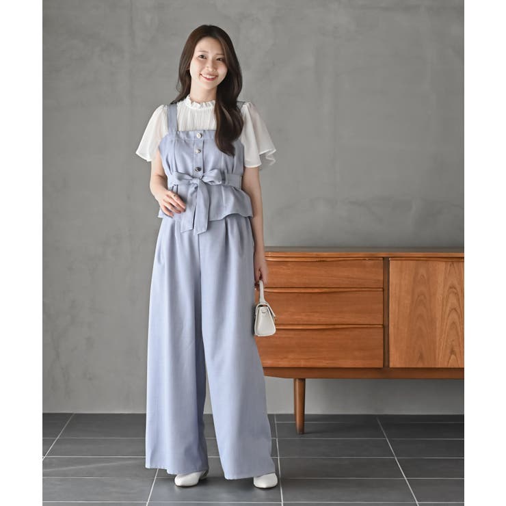 多釦ビスチェ×ワイドパンツセットアップ | rps | 詳細画像25 