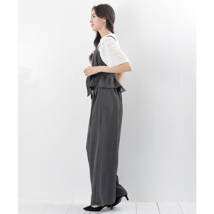 多釦ビスチェ×ワイドパンツセットアップ | rps | 詳細画像33 