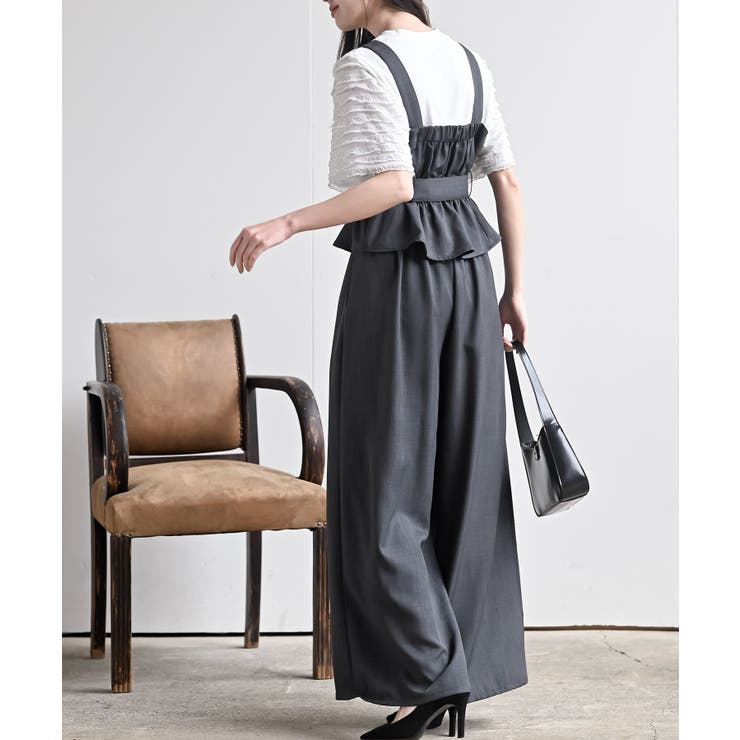 多釦ビスチェ×ワイドパンツセットアップ | rps | 詳細画像4 