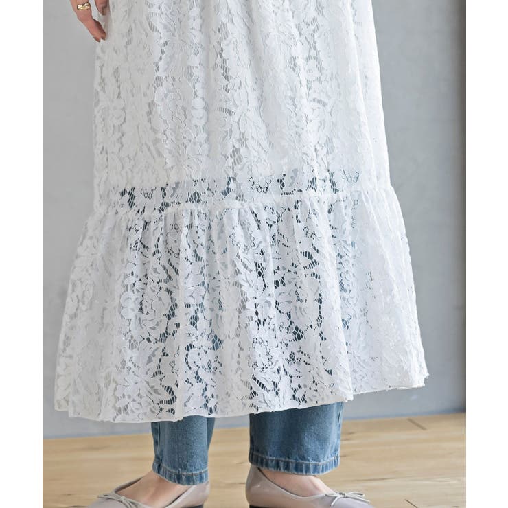 レースシャーリングキャミワンピース | rps | 詳細画像10 