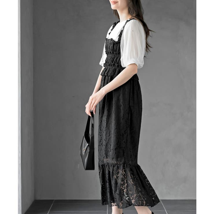 レースシャーリングキャミワンピース | rps | 詳細画像12 