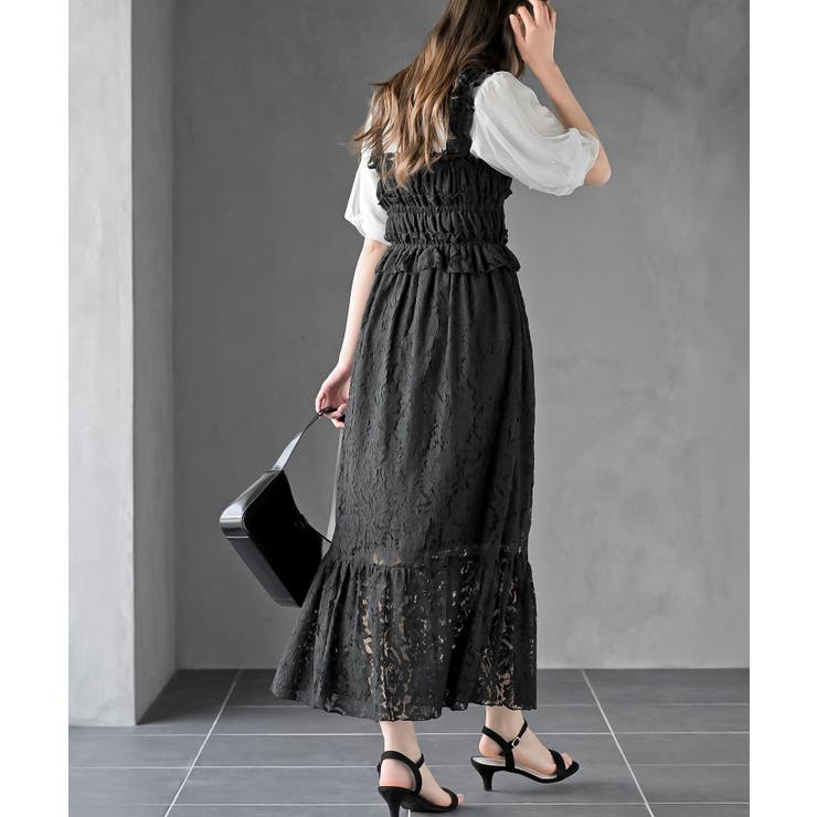 レースシャーリングキャミワンピース | rps | 詳細画像13 