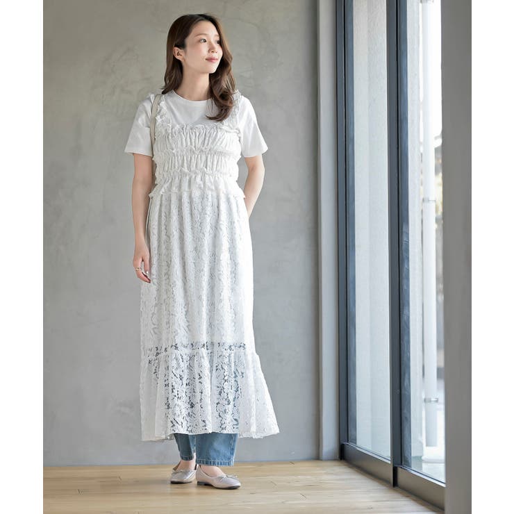 レースシャーリングキャミワンピース | rps | 詳細画像2 