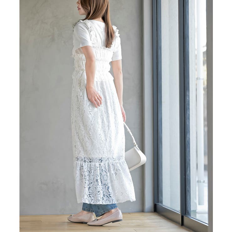 レースシャーリングキャミワンピース | rps | 詳細画像4 