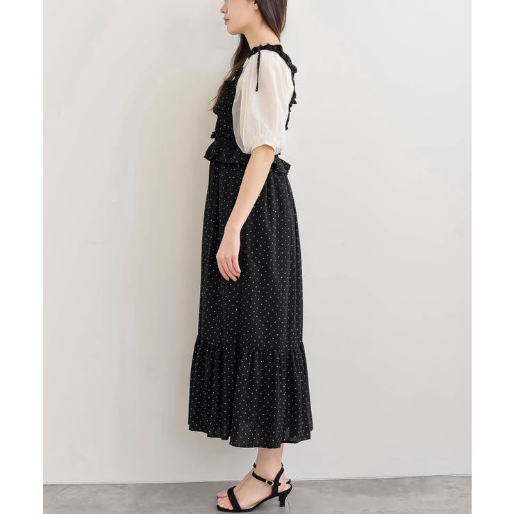 リボン付きシャーリングキャミワンピース | rps | 詳細画像19 