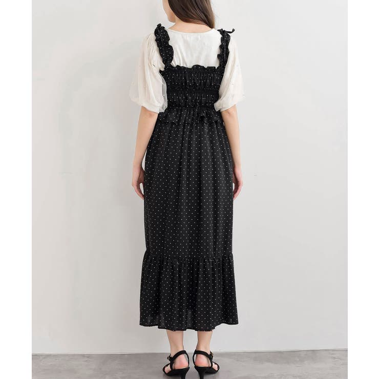 リボン付きシャーリングキャミワンピース | rps | 詳細画像20 