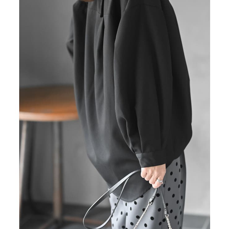 ＢＡＣＫレースアップ裾タックブラウス | rps | 詳細画像17 