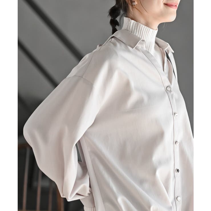 ＢＡＣＫレースアップ裾タックブラウス | rps | 詳細画像24 