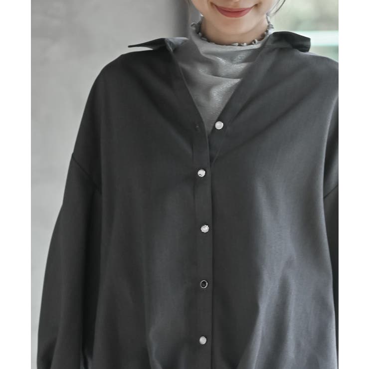 ＢＡＣＫレースアップ裾タックブラウス | rps | 詳細画像6 