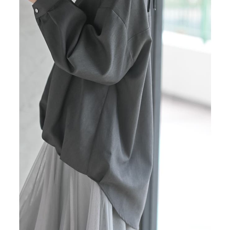 ＢＡＣＫレースアップ裾タックブラウス | rps | 詳細画像9 