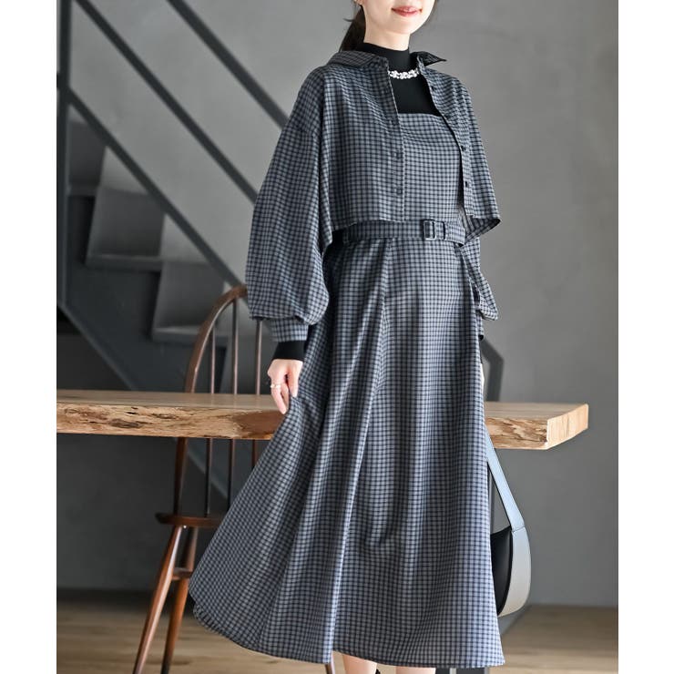 パイピングショートシャツキャミワンピースセットアップ[品番