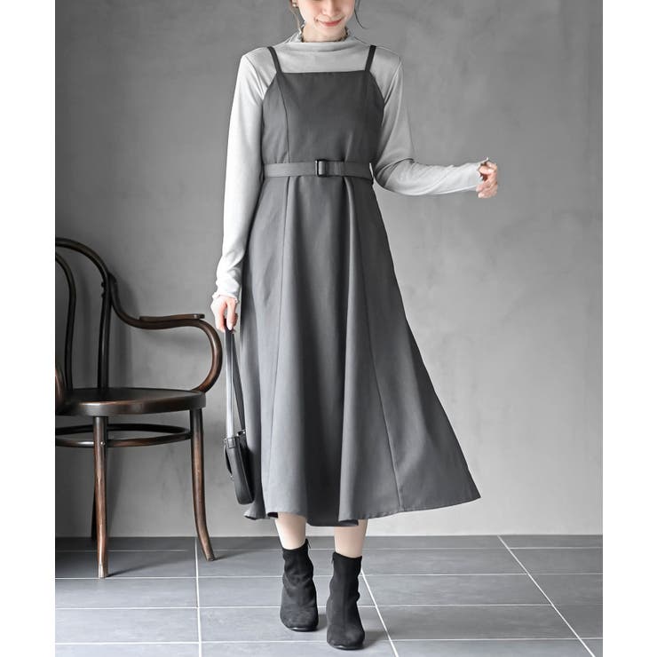 パイピングショートシャツキャミワンピースセットアップ[品番