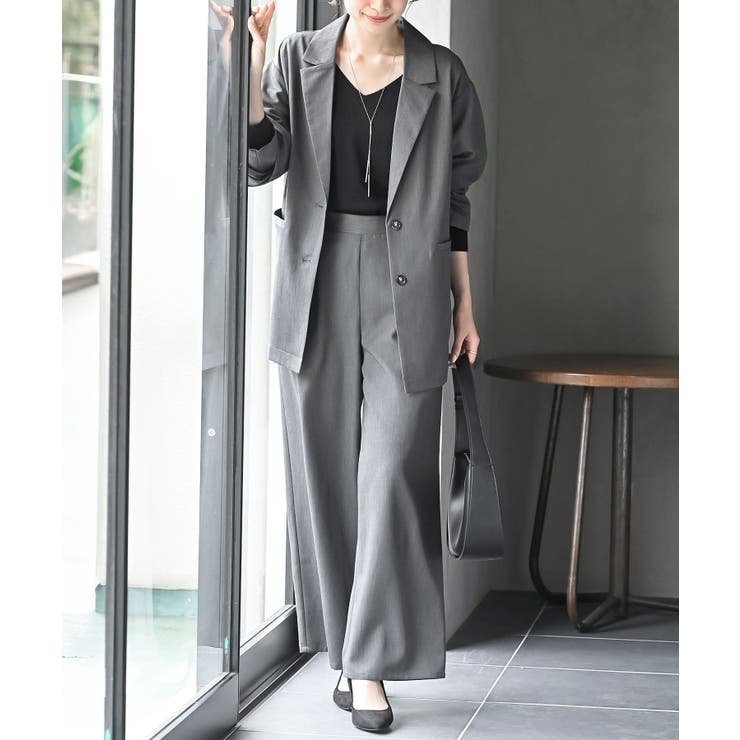 グレー | テーラージャケット×ワイドパンツセットアップ | rps