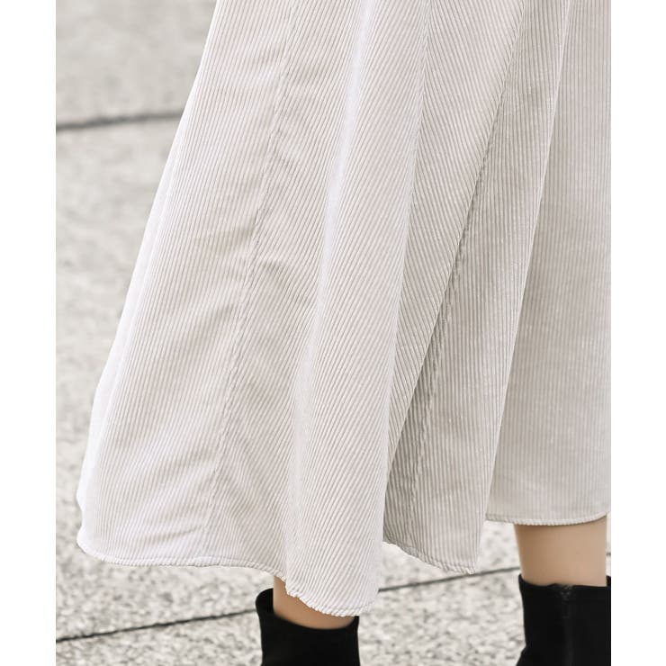 シャツブルゾン×キャミワンピース太コールセットアップ | rps | 詳細画像10 