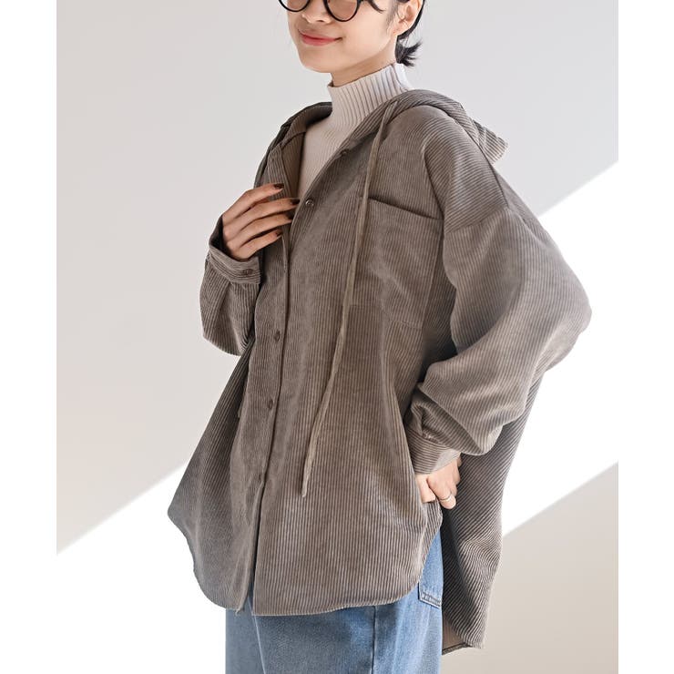 モカ | 太コールフードシャツ | rps