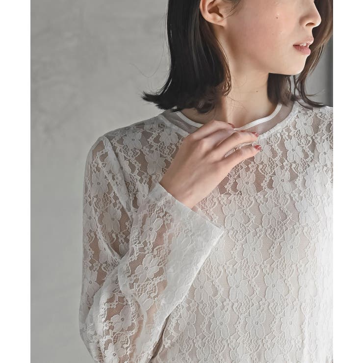 シアーネック総レースカットソー | rps | 詳細画像6 