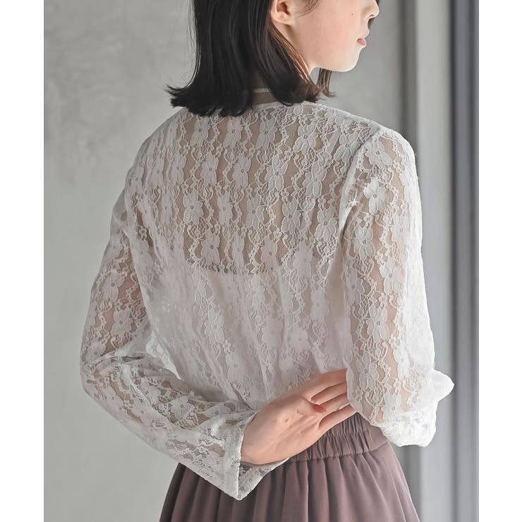 シアーネック総レースカットソー | rps | 詳細画像8 