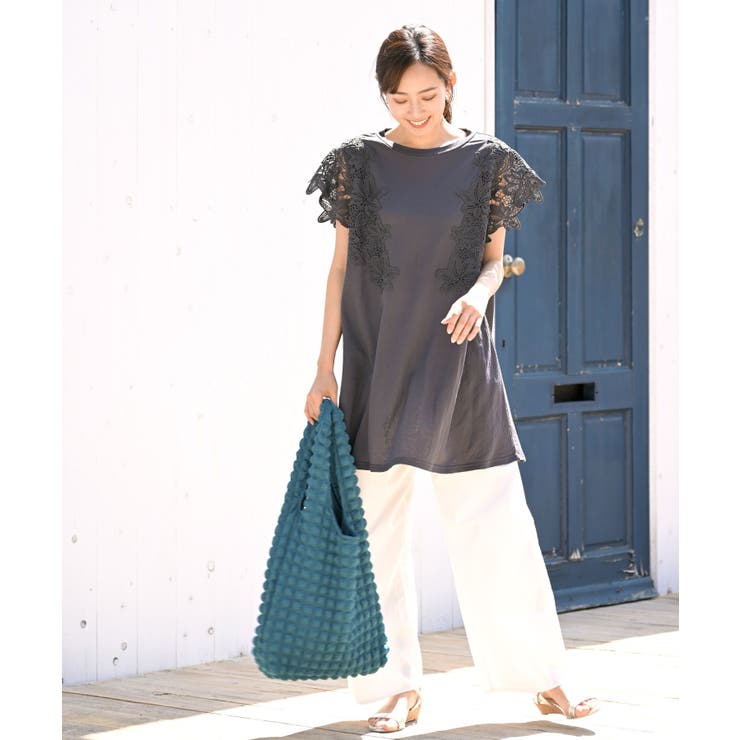 レース袖カットチュニック | rps | 詳細画像10 