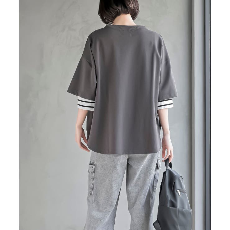 ミニ裏毛ルーズハイネックドルマンプルオーバー | rps | 詳細画像13 