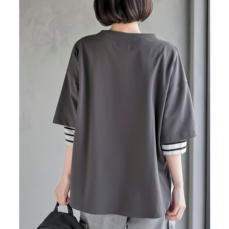 ミニ裏毛ルーズハイネックドルマンプルオーバー | rps | 詳細画像16 