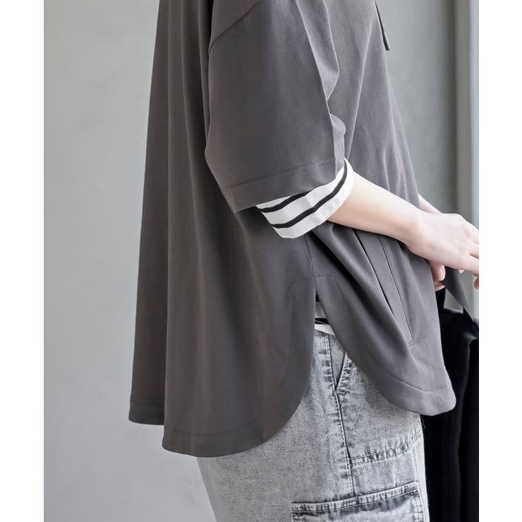 ミニ裏毛ルーズハイネックドルマンプルオーバー | rps | 詳細画像17 