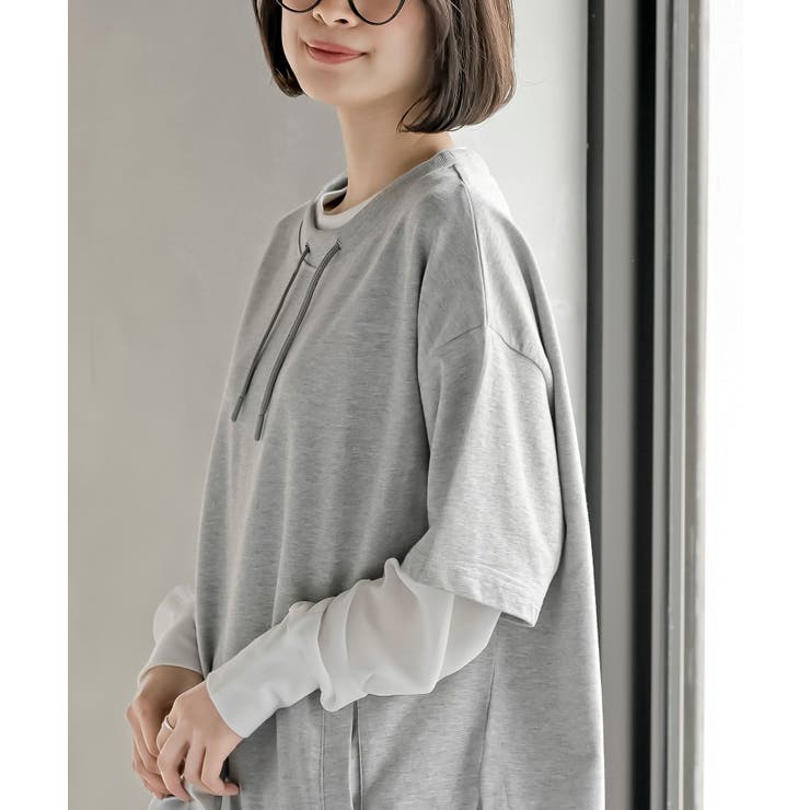 ミニ裏毛ルーズハイネックドルマンプルオーバー | rps | 詳細画像24 