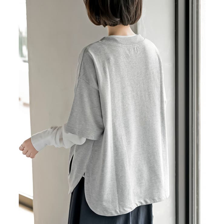 ミニ裏毛ルーズハイネックドルマンプルオーバー | rps | 詳細画像25 