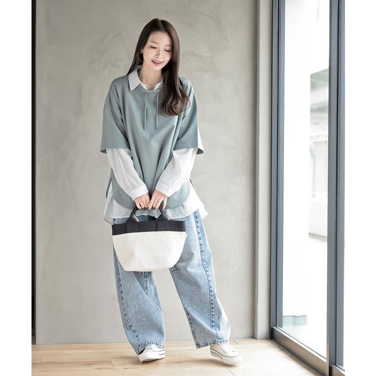 ミニ裏毛ルーズハイネックドルマンプルオーバー | rps | 詳細画像28 