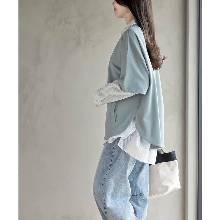 ミニ裏毛ルーズハイネックドルマンプルオーバー | rps | 詳細画像29 