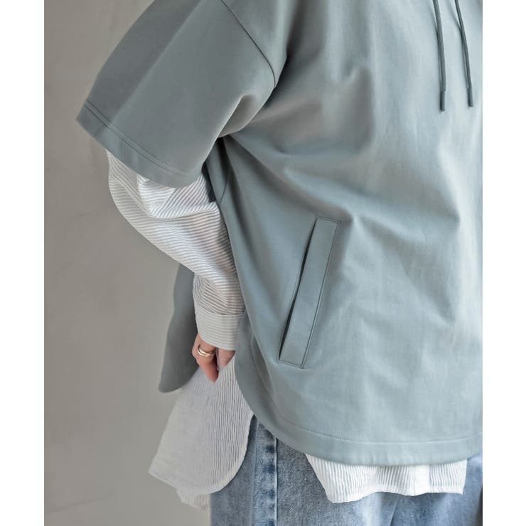 ミニ裏毛ルーズハイネックドルマンプルオーバー | rps | 詳細画像35 