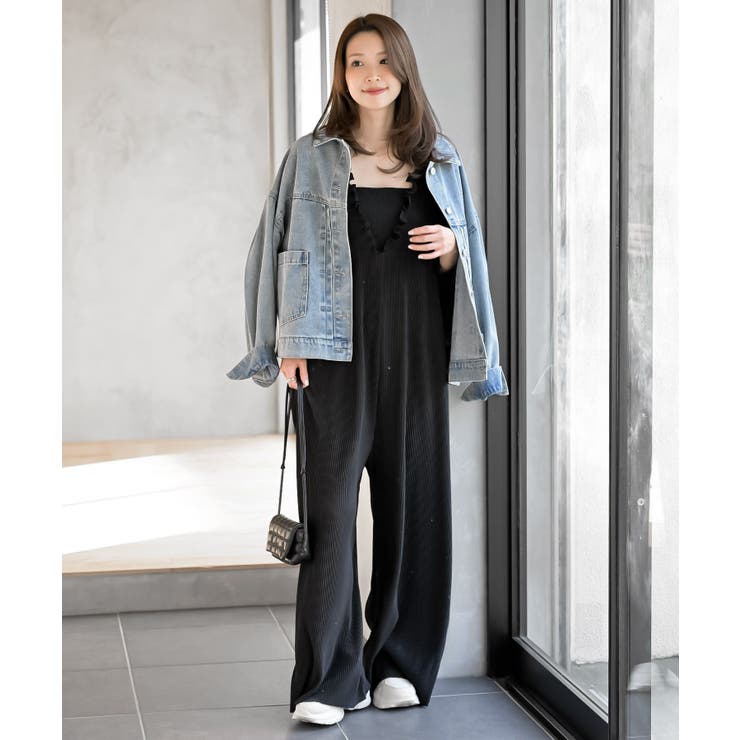 レースアッププリーツオールインワン | rps | 詳細画像18 