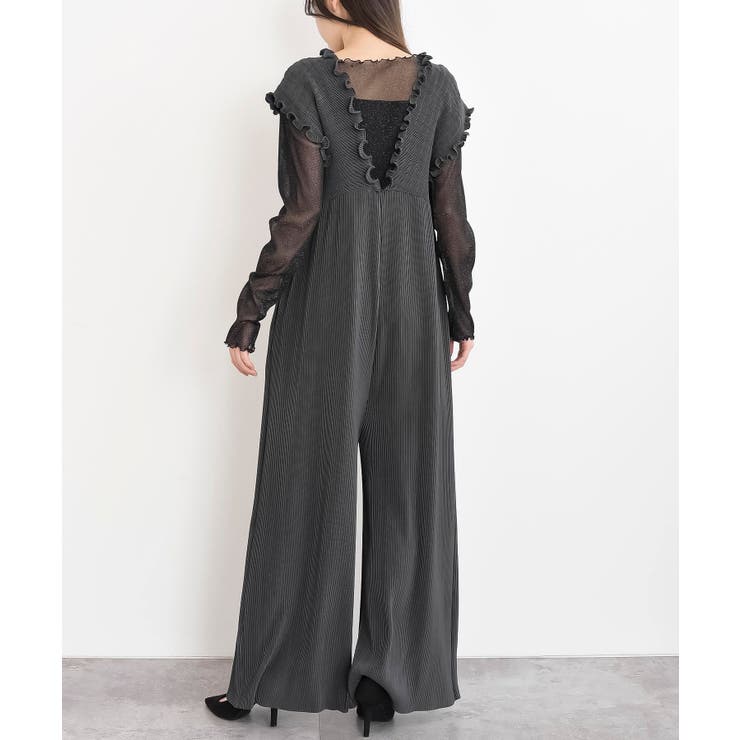 レースアッププリーツオールインワン | rps | 詳細画像20 