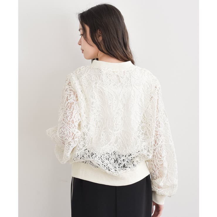 コード刺繍シアーブルゾン | rps | 詳細画像11 