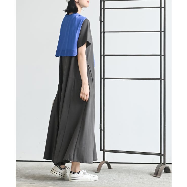 ポケット付きフレアーカットワンピース | rps | 詳細画像5 