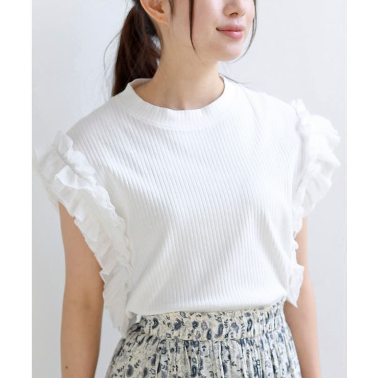 フリルスリーブリブＴシャツ | rps | 詳細画像1 