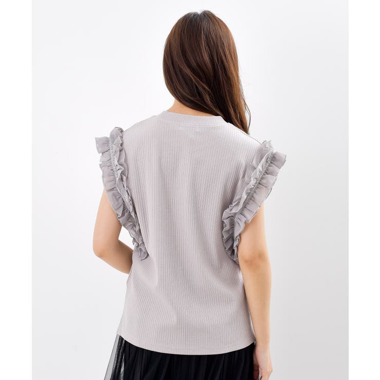 フリルスリーブリブＴシャツ | rps | 詳細画像27 