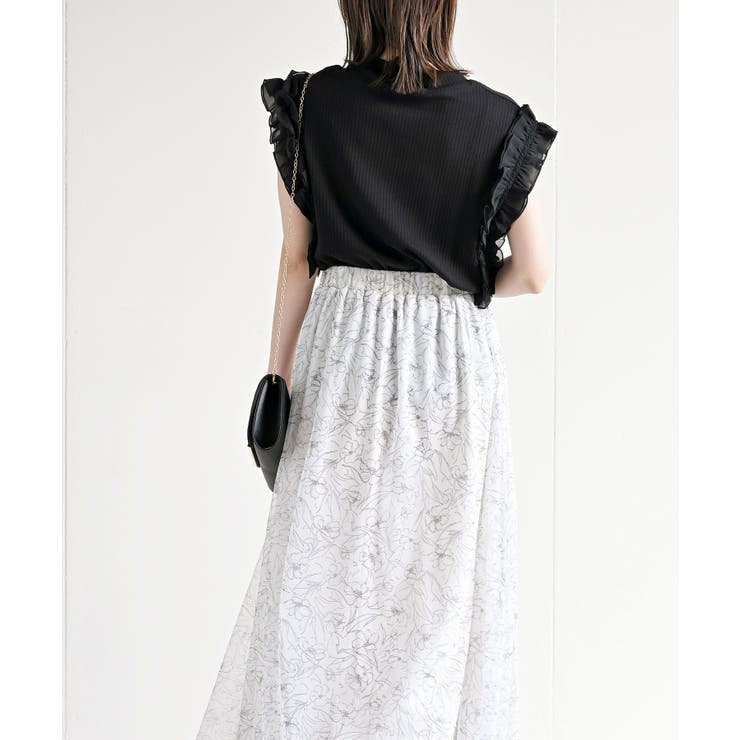 フリルスリーブリブＴシャツ | rps | 詳細画像4 