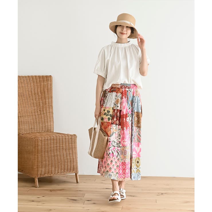 IBERIA FLAMENCO パッチワークスカート スカート
