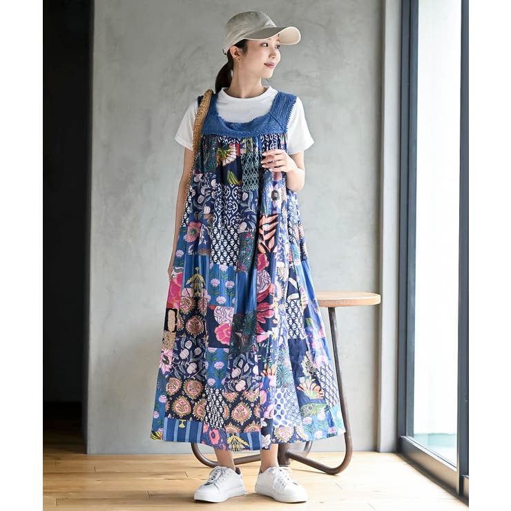 パッチワークワンピース | rps | 詳細画像12 