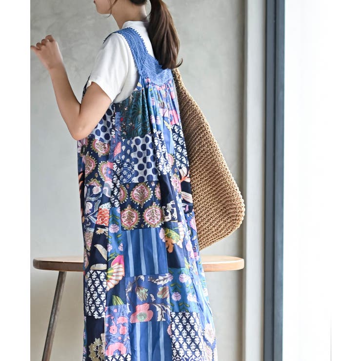 パッチワークワンピース | rps | 詳細画像15 