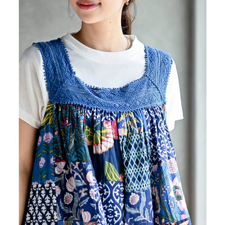 パッチワークワンピース | rps | 詳細画像16 