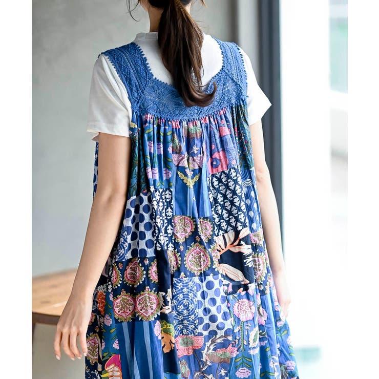 パッチワークワンピース | rps | 詳細画像17 